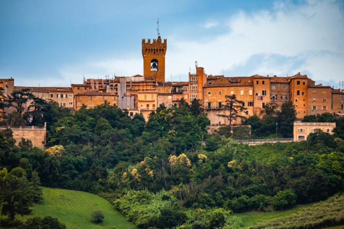 Borgo di Recanati nelle Marche in Italia