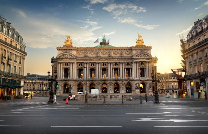 Esterno del Teatro Opera Garnier di Parigi