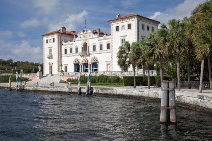 Vista del palazzo neorinascimentale più famoso di Miami: Villa Vizcaya