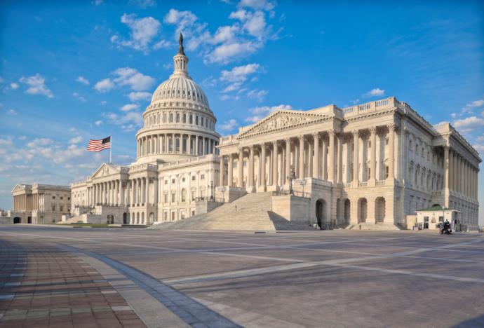 Il Campidoglio di Washington, sede del Congresso degli Stati Uniti