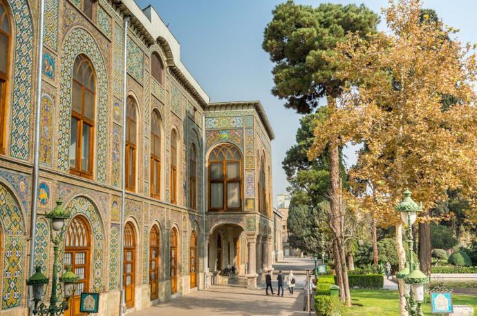 Cortile del palazzo Golestan a Teheran