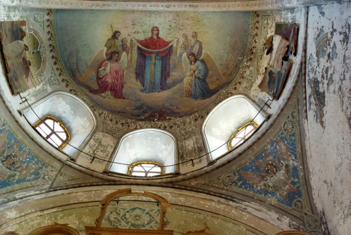 Uno dei meravigliosi affreschi della Cattedrale dell'Assunzione