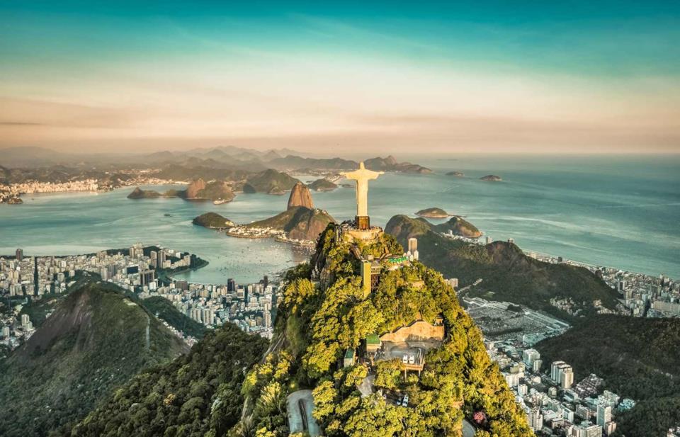 Panorama di Rio de Janeiro in Brasile