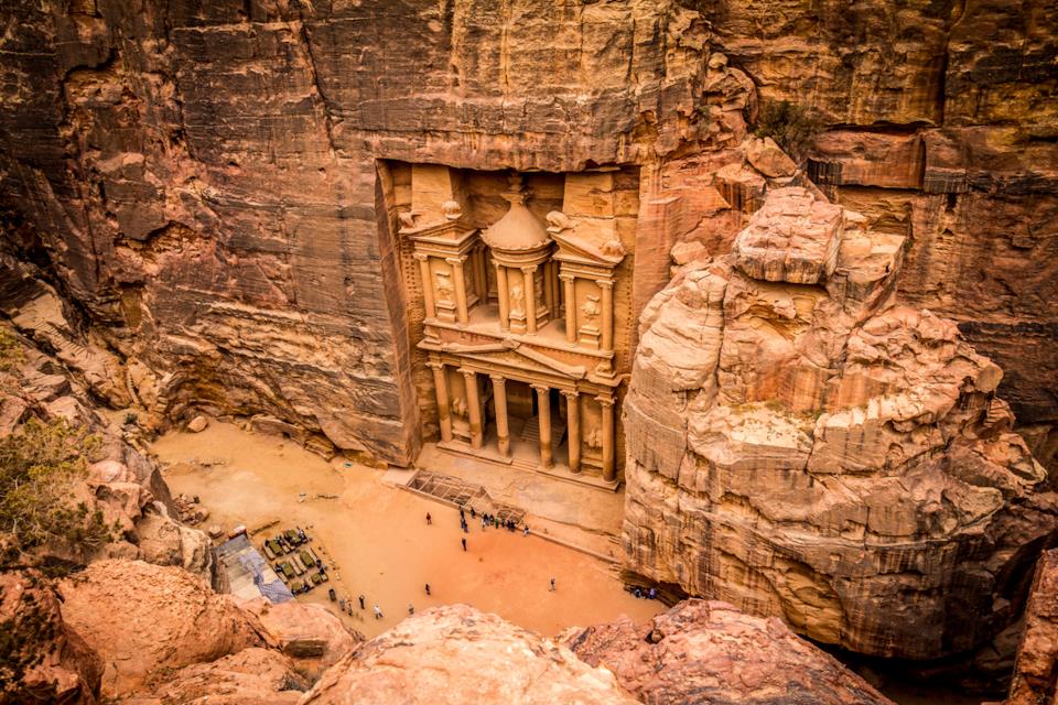 La città di Petra, in Giordania, location di Indiana Jones e l'ultima crociata