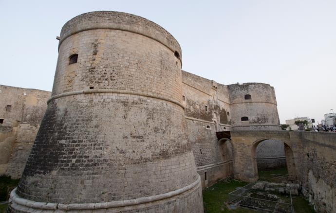 Una torre del Castello Medioevale di Corigliano d'Otranto