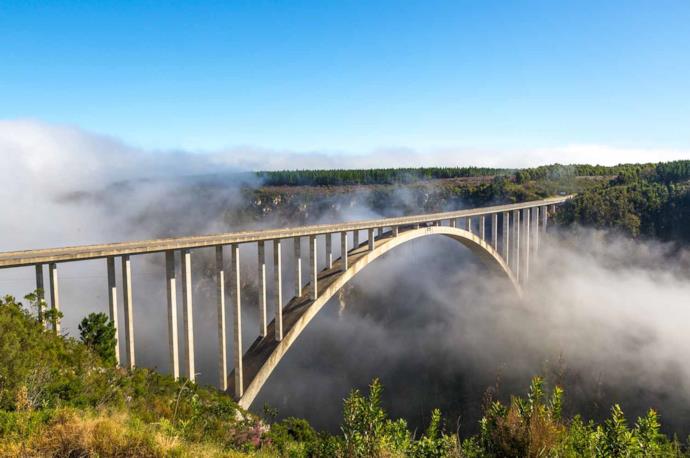 Ponte per attività di bungee jumping in Sudafrica