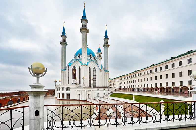 Esterno della Moschea di Kazan in Russia
