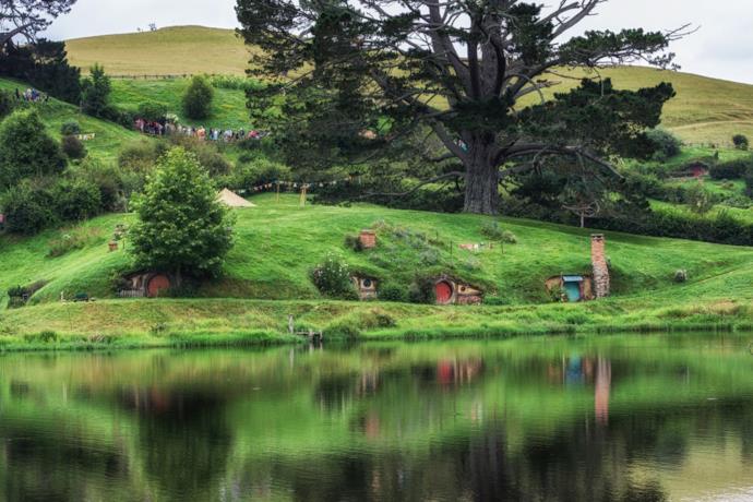Caratteristiche case hobbit a Mata Mata, in Nuova Zelanda