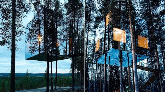 Mirrorcube, Svezia, moduli appesi 