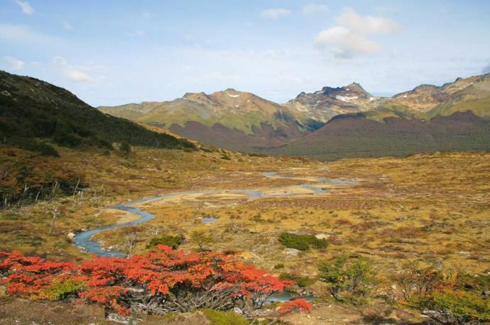 Parco nazionale della Terra del Fuoco nella Patagonia argentina
