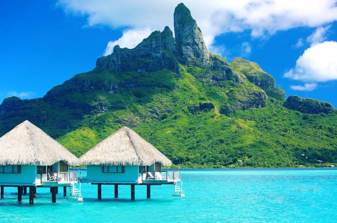 Resort e monte Otemanu a Bora Bora