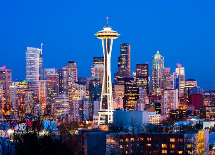 Panorama della città di Seattle