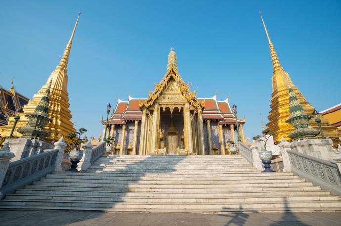 Tempio Wat Phra Kaew a Bangkok in Tailandia