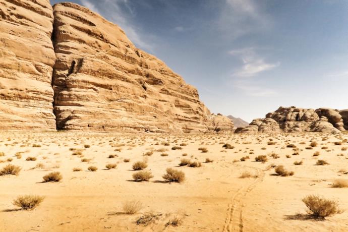 Deserto del Wadi Rum in Giordania