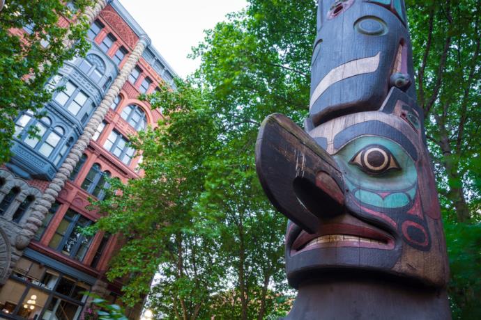 Il totem degli indiani Tlingit