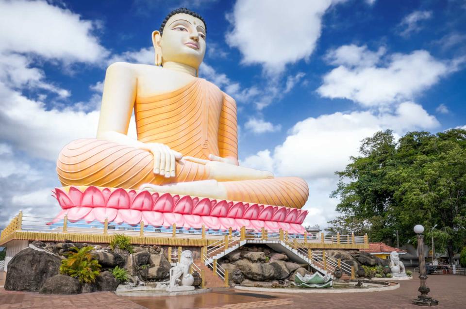 Statua del Buddha in Sri Lanka