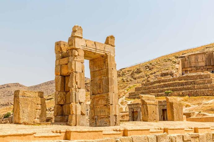 Rovine dell'antica Persepoli in Iran