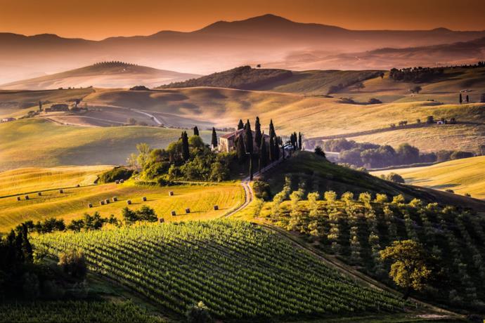  valle del Chianti, Toscana panorama