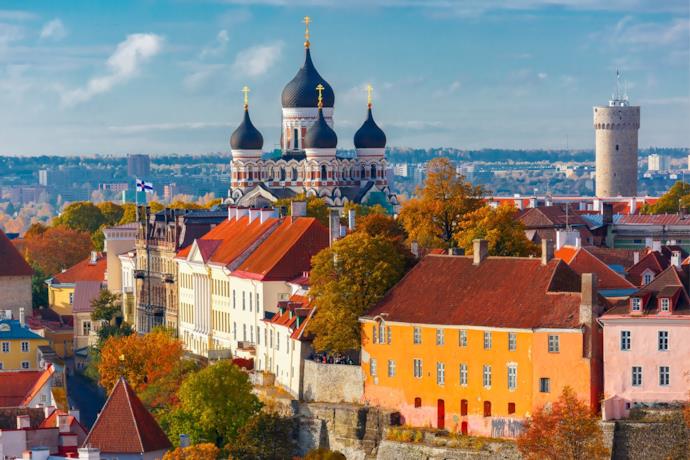 La città vecchia di Tallinn in Estonia