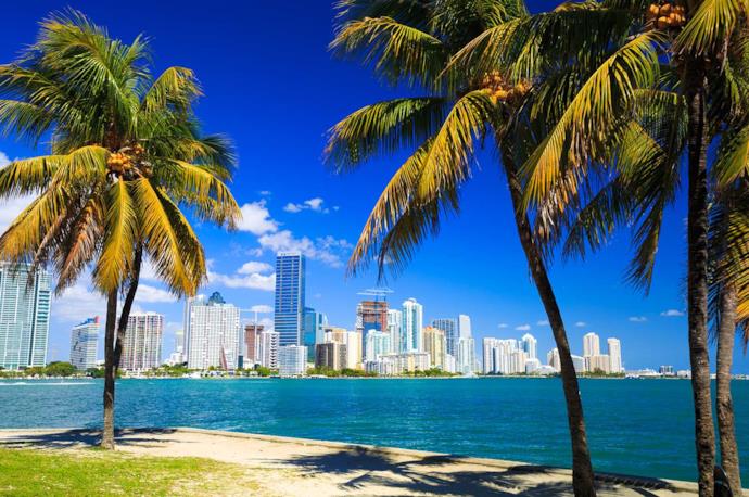 Panorama di Miami in Florida