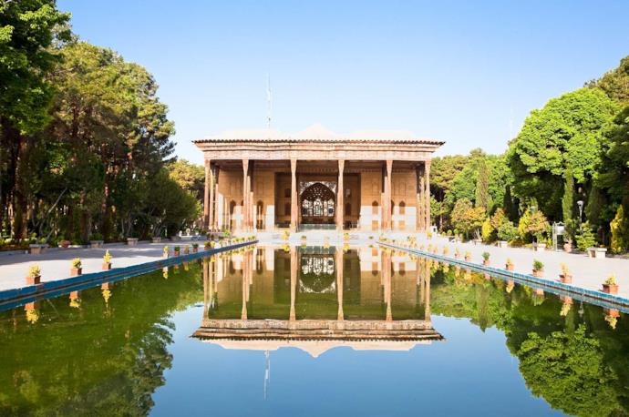 Giardini di Chehel Sotun, Isfahan, Iran