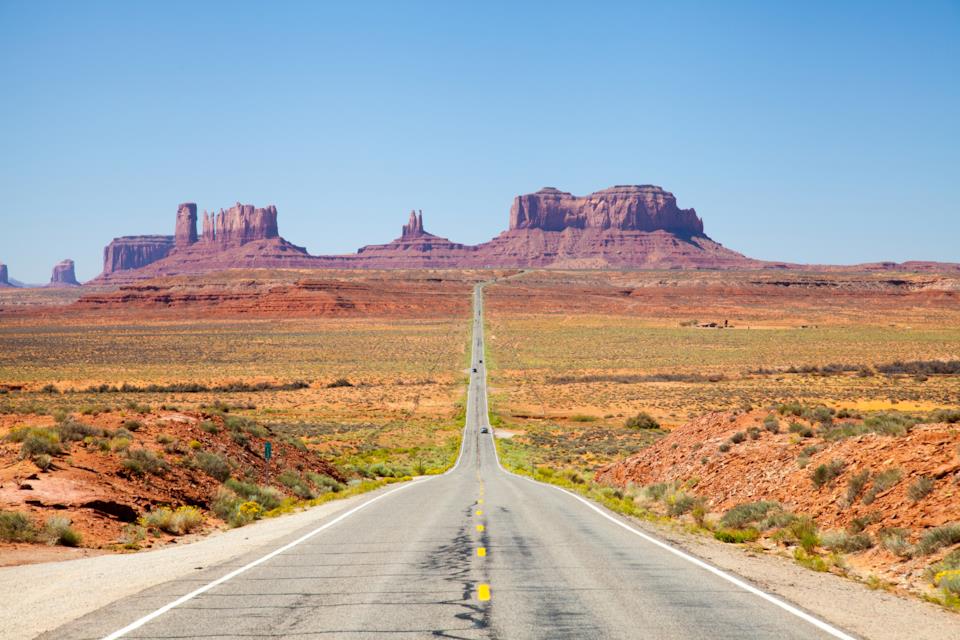 Route 66 verso la Monument Valley 