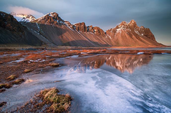 Le montagne di Hofn, Islanda