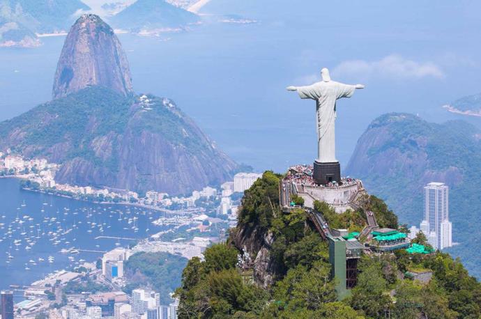 Statua del Cristo Redentore a Rio de Janeiro in Brasile