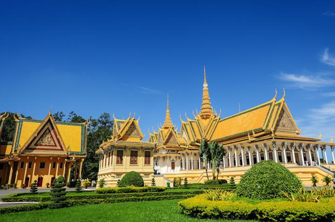 Il Palazzo Reale a Phnom Penh in Cambogia