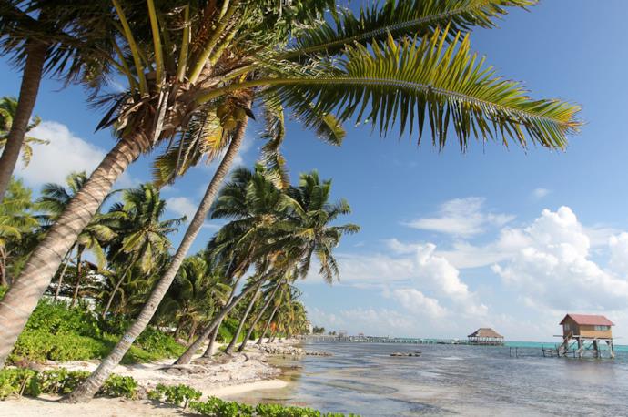 Spiaggia del Belize per un viaggio in compagnia