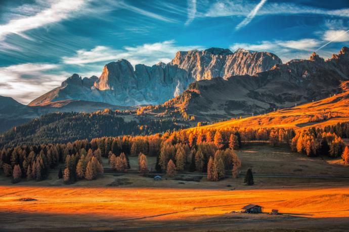 I colori autunnali tra le Dolomiti dell'Alto Adige