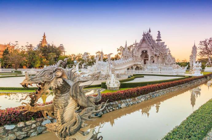 Wat Rong Khun a Chiang Rai in Thailandia
