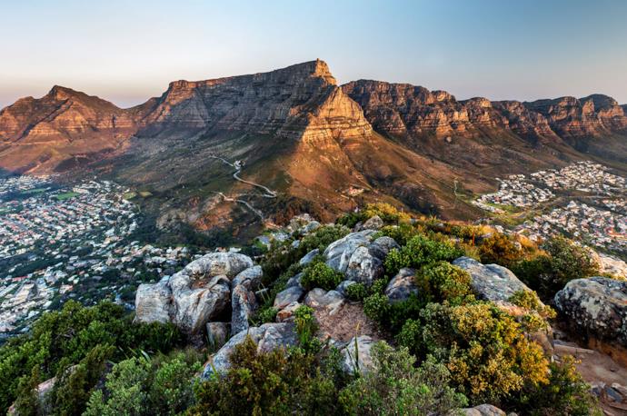 Vista dall'alto di Table Mountain, Sudafrica