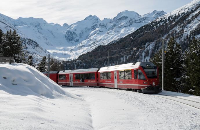 trenino del Bernina, Val Roseg, Svizzera 