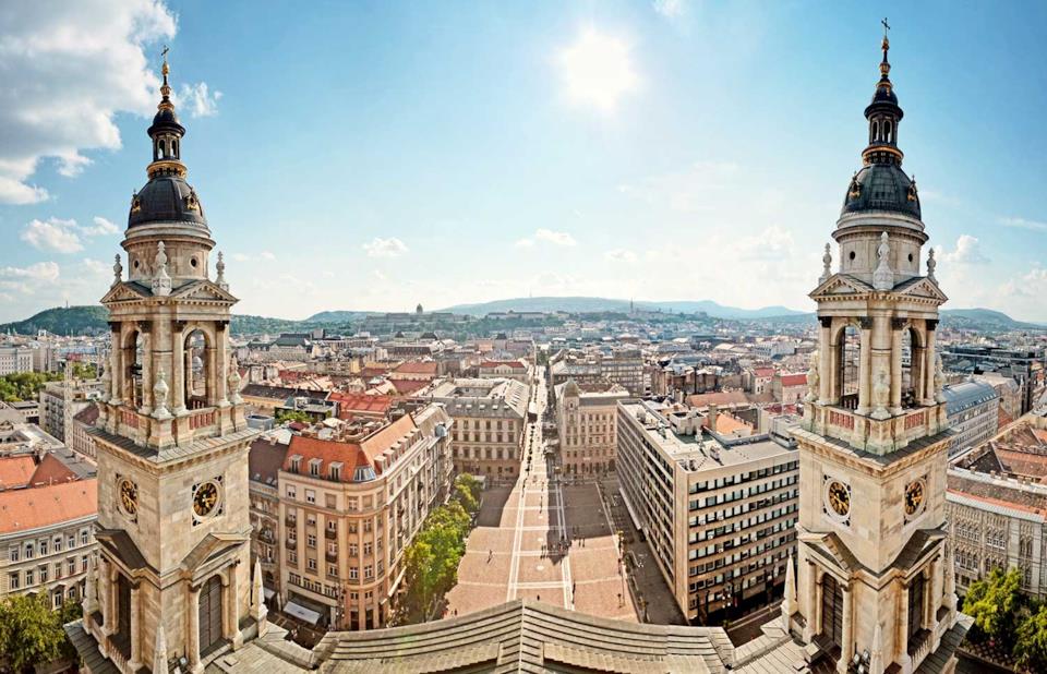 Panorama dalla cattedrale di Budapest
