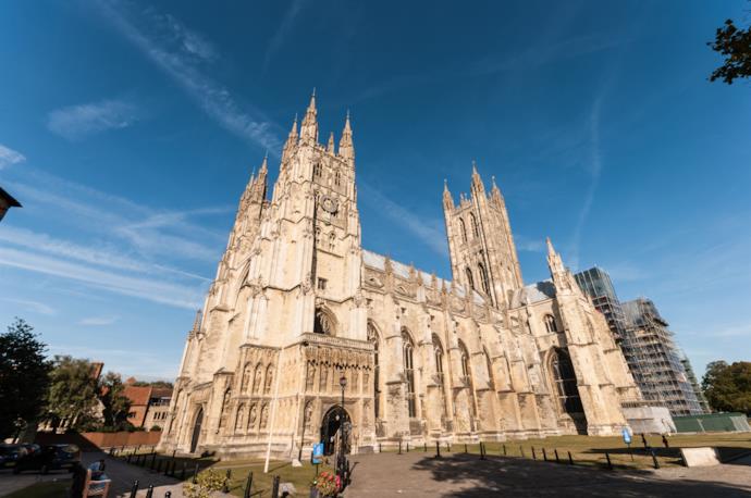La splendida Cattedrale di Canterbury