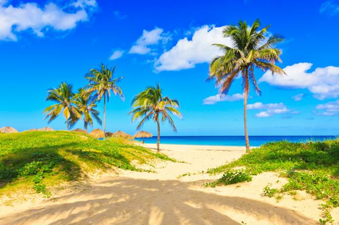 spiaggia tropicale a Cuba