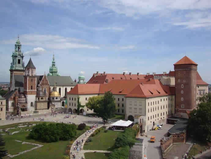 Il nucleo centrale del castello di Wawel