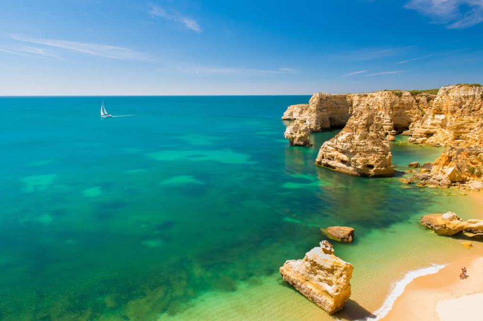 Spiaggia dell'Algarve in Portogallo