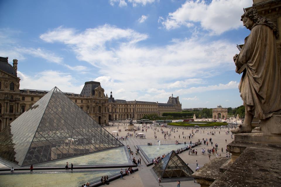 Vista del Louvre, il museo più visitato al mondo