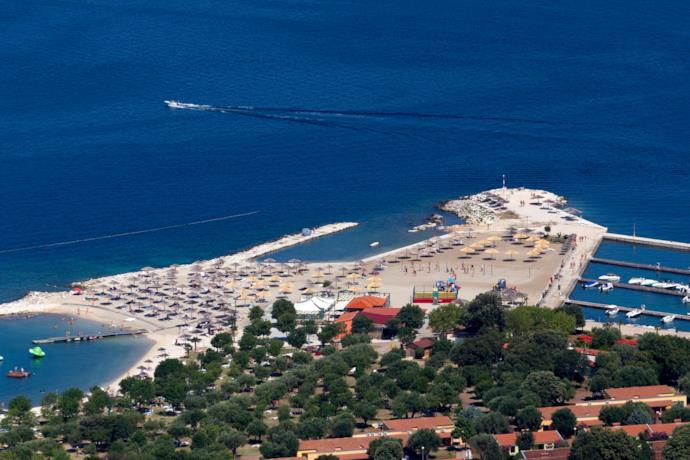 Spiaggia per nudisti a Valalta in Croazia