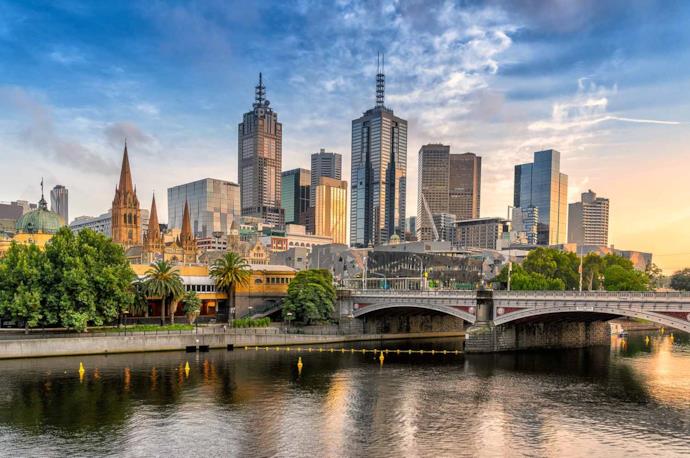 Grattacieli di Melbourne in Australia