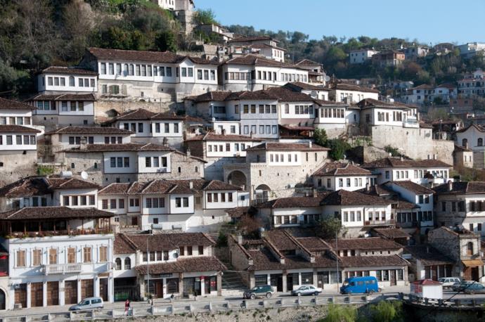 Pittoresca vista di Berat 