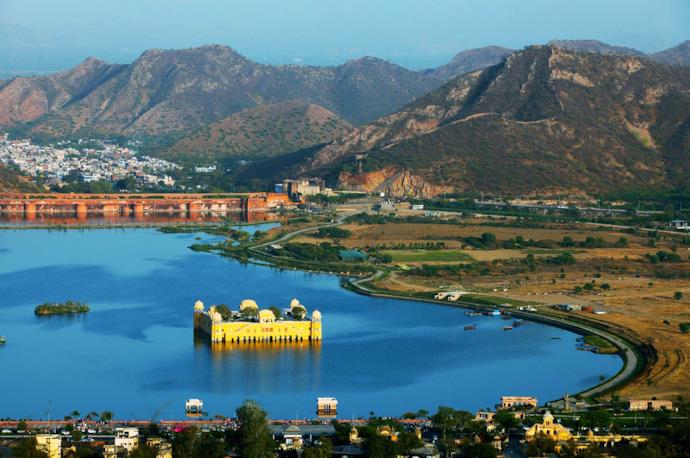 Vista dall'alto di Jaipur, India