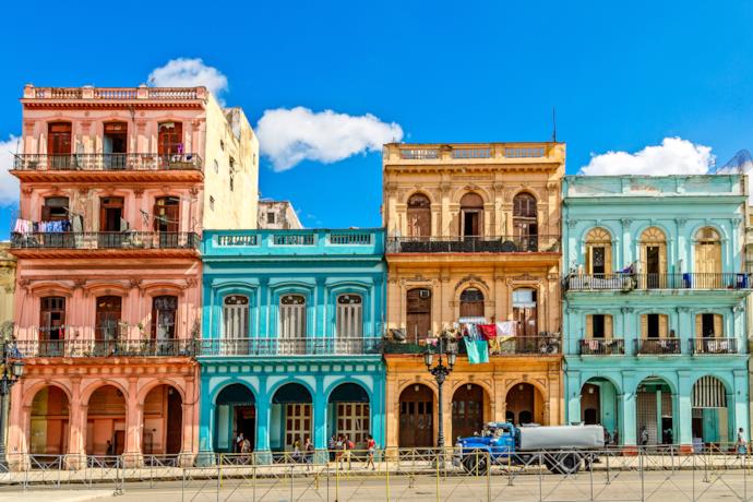 Case colorate di Havana, Cuba