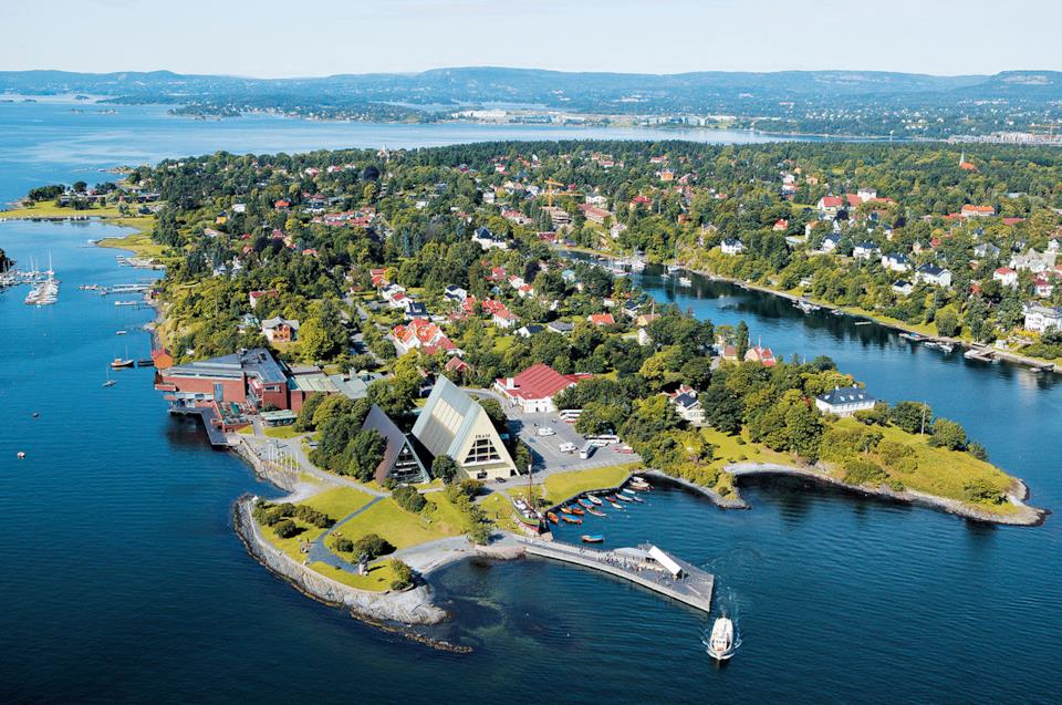 Bygdoy a Oslo, vista dall'alto