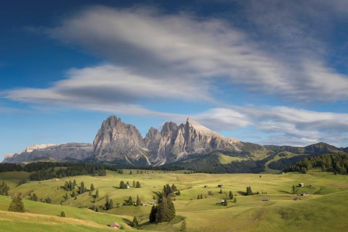 Il magnifico paesaggio dell'Alpe di Siusi, in Sudtirolo