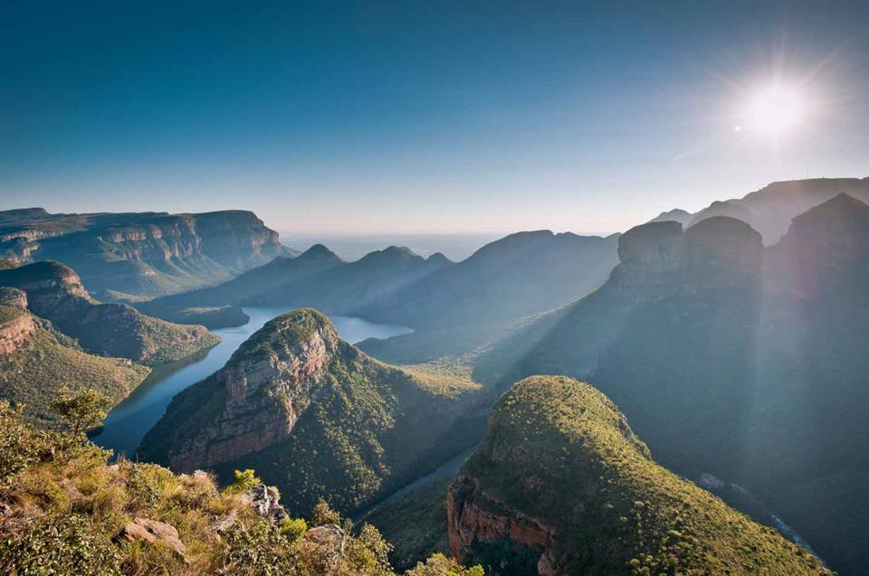 Paesaggio di montagna nel Sudafrica