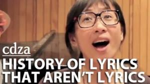 History Of Lyrics That Aren't Lyrics dei Cdza (le canzoni che fanno la la la)