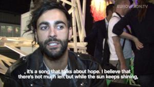 Marco Mengoni all'Eurovision 2013 intervista prima della finale